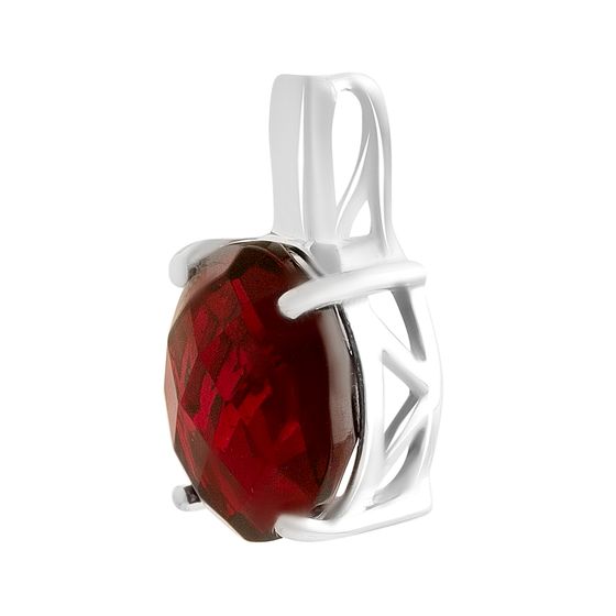 Silver pendant with nano garnet 2.188ct