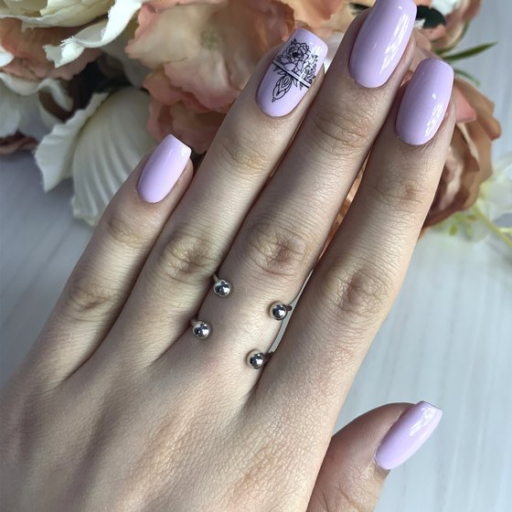 Silver ring without stones