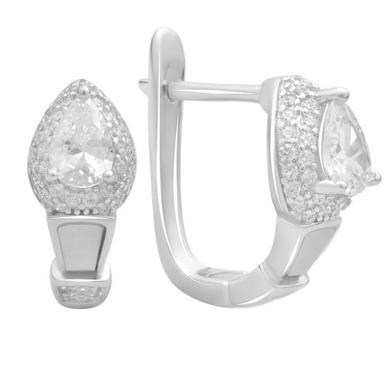 Срібні сережки з перламутром