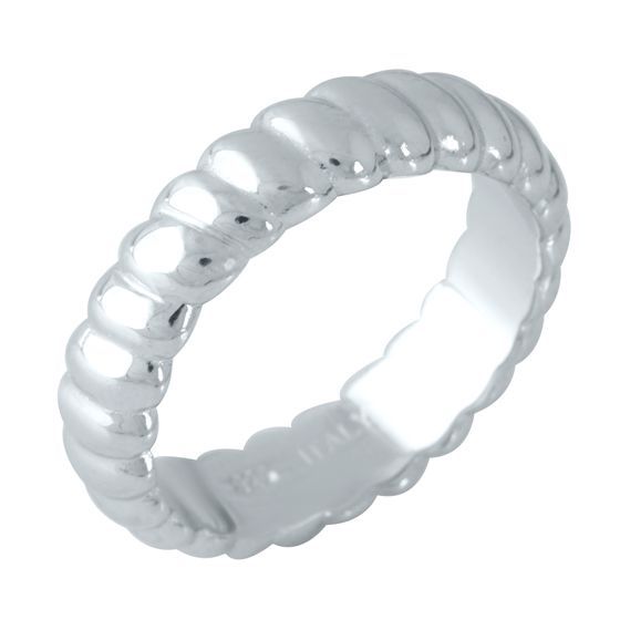 Silver ring without stones