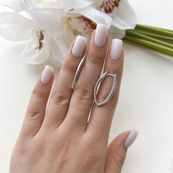 Срібні сережки без каменів