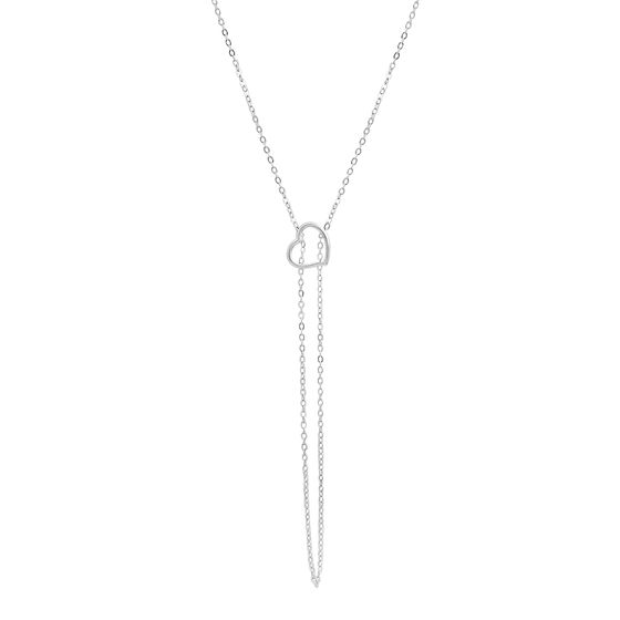 Silver necklace without stones