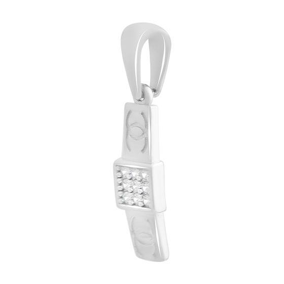 Срібна підвіска з фіанітами 0.09ct