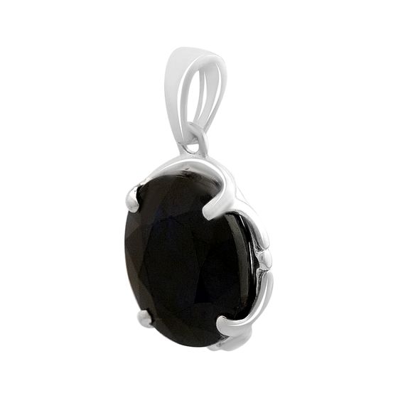 Серебряная подвеска с сапфиром 6.558ct