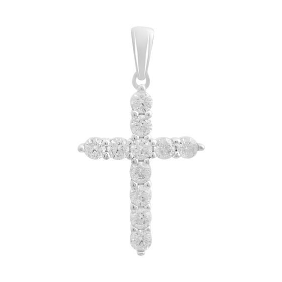 Серебряная подвеска с фианитами 0.44ct