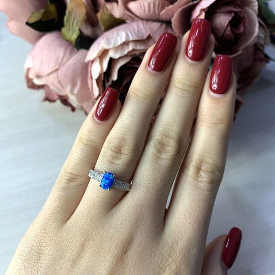 Серебряное кольцо с опалом 0.623ct