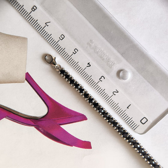 Срібний браслет із сапфіром 7,768 карата