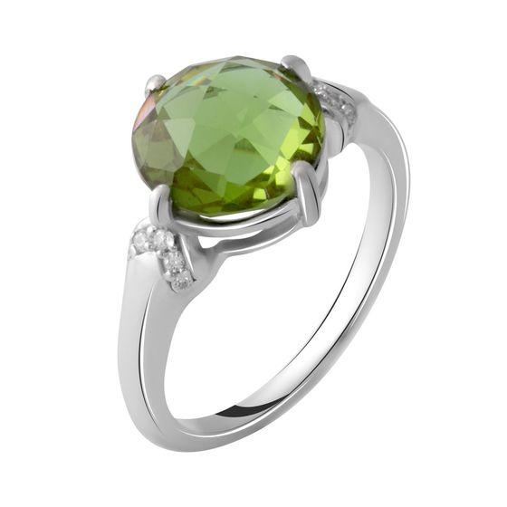 Серебряное кольцо с султанитом 3.66ct