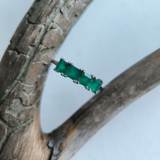Срібна каблучка з агатом 1.35ct