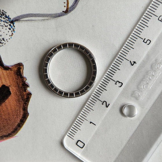 Silver ring without stones