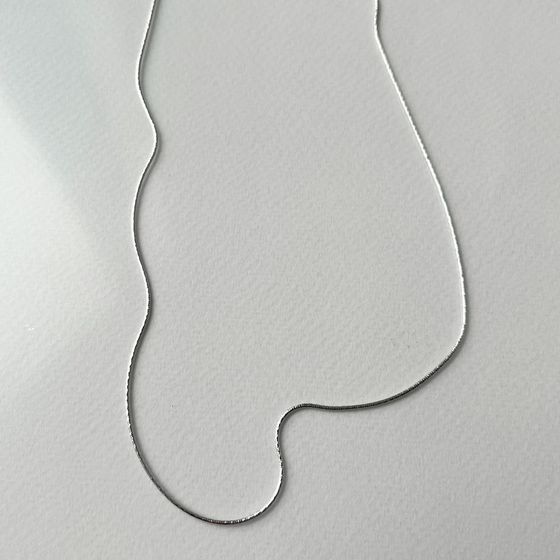 Серебряная цепочка без камней