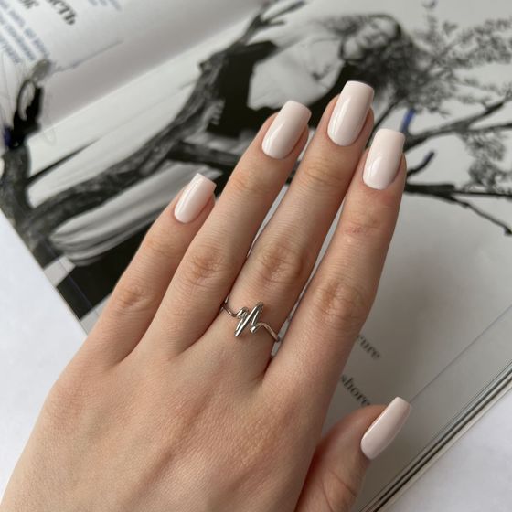 Silver ring without stones