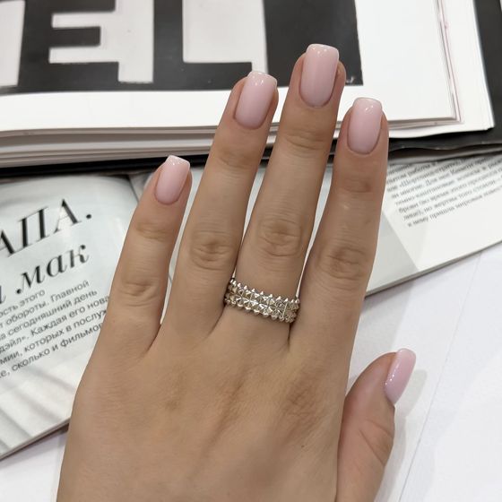 Silver ring without stones