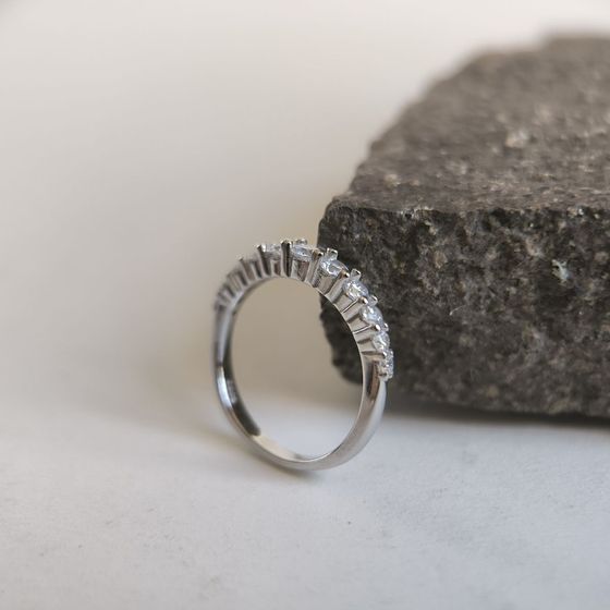 Silver Ring with Fianites