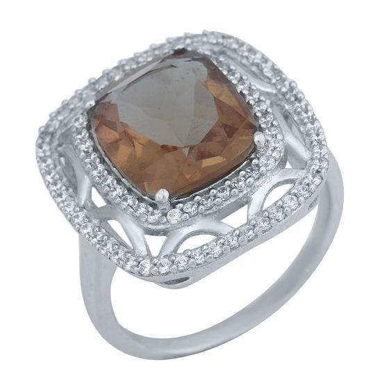 Серебряное кольцо с султанитом 5.579ct