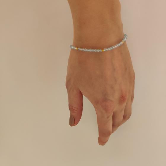 Срібний браслет з топазом 14.515ct