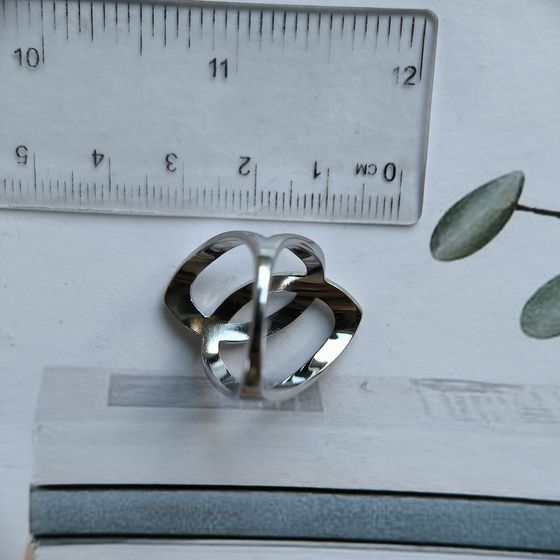 Silver ring without stones