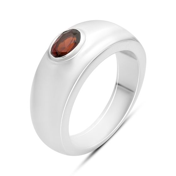 Срібна каблучка з гранатом 0.6ct