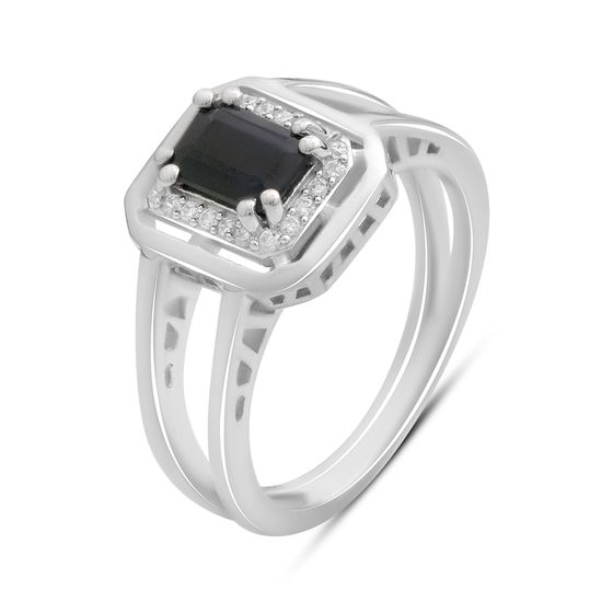 Срібна каблучка із сапфіром 1.455ct