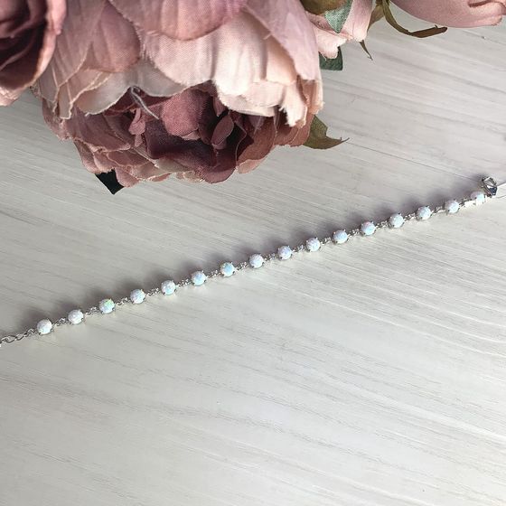 Серебряный браслет с опалом 3.71ct