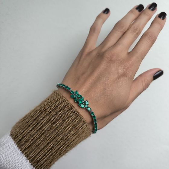 Срібний браслет з агатом 7.385ct