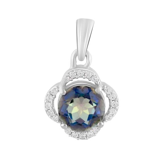 Срібна підвіска з містик топазом 2.18ct