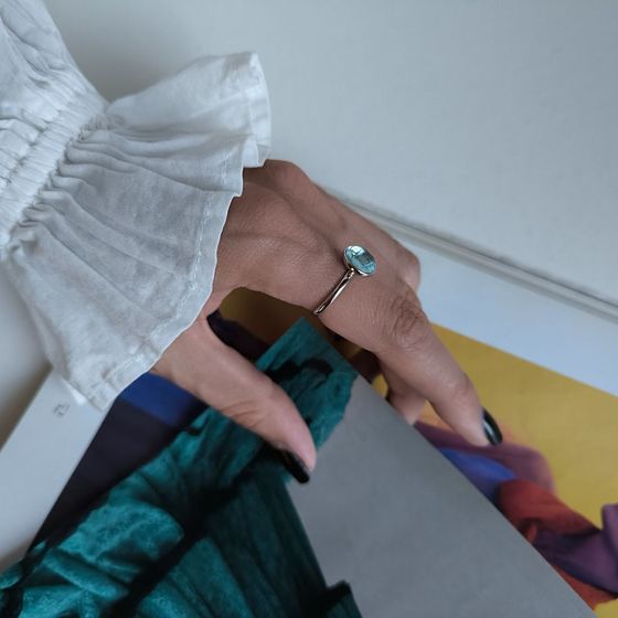 Silver Ring with Fianites