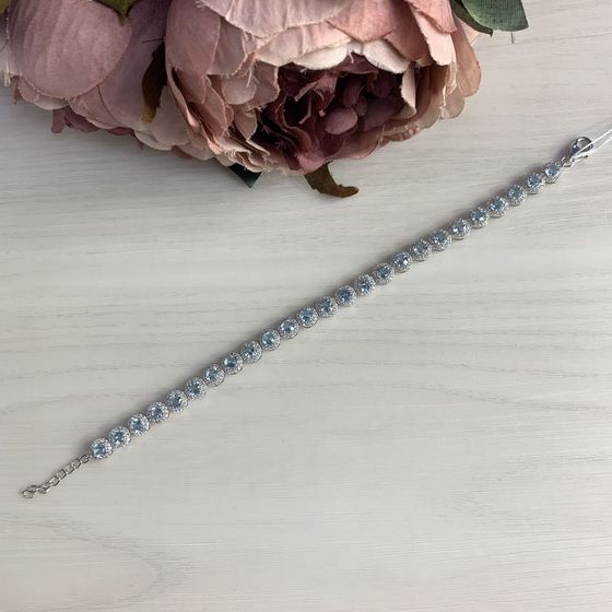 Серебряный браслет с топазом