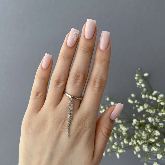 Silver ring without stones