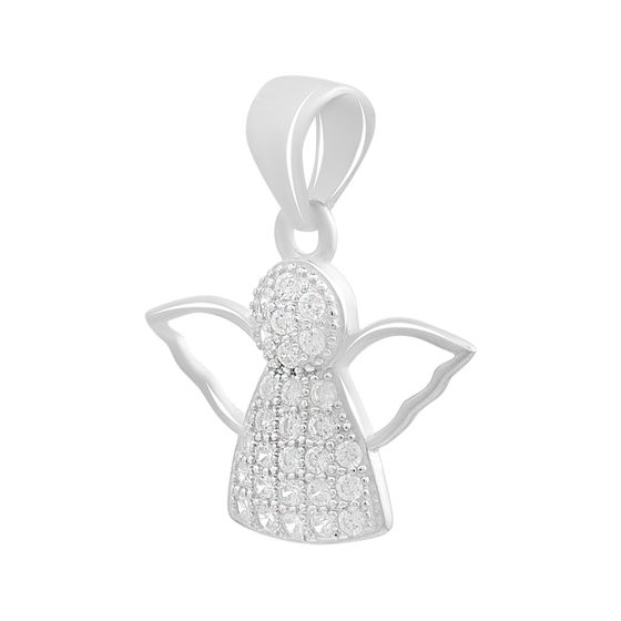 Срібна підвіска з фіанітами