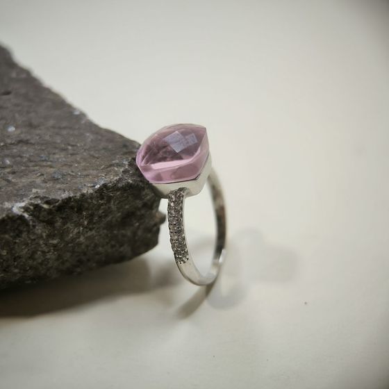 Silver Ring with Fianites