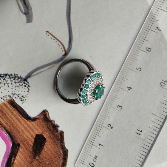 Срібна каблучка з агатом 2.228ct