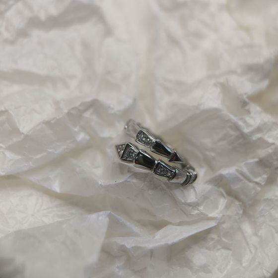 Silver Ring with Fianites