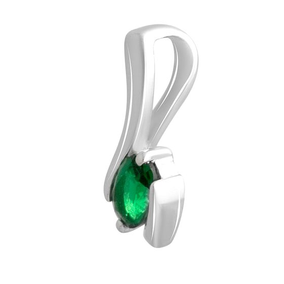 Срібна підвіска з смарагдом nano 0.35ct