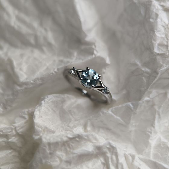 Серебряные серьги с топазом 2.117ct