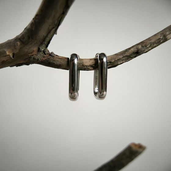 Срібні сережки без каменів