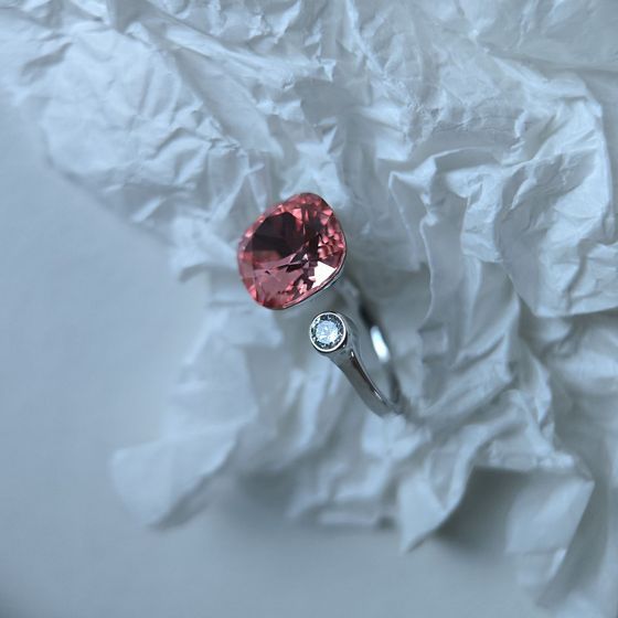 Silver Ring with Fianites