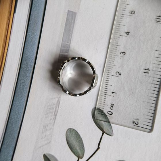 Silver ring without stones