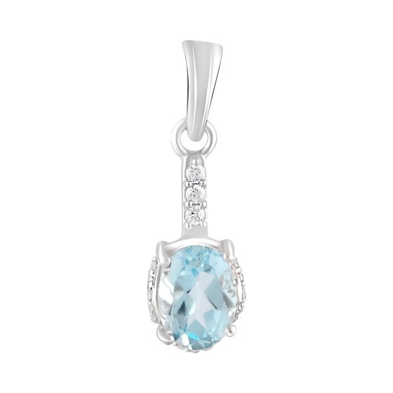 Серебряная подвеска с топазом 2.325ct