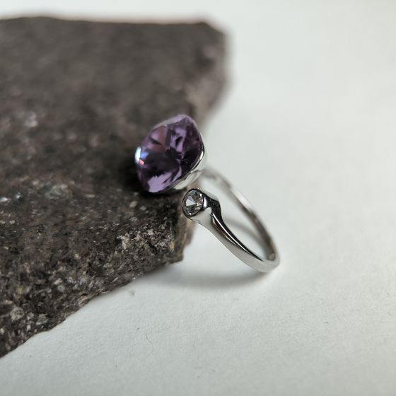 Silver Ring with Fianites