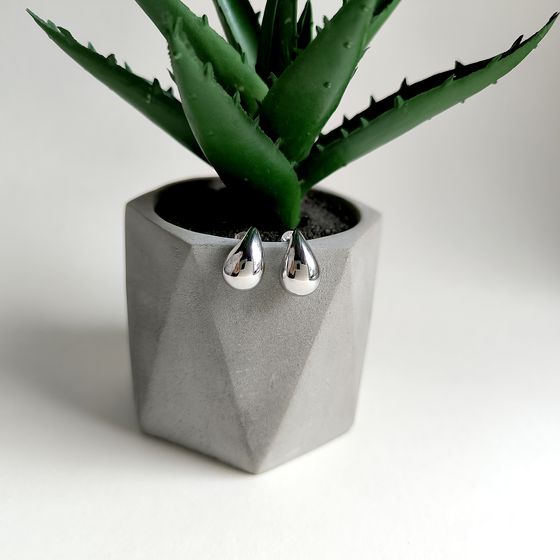 Срібні сережки без каменів