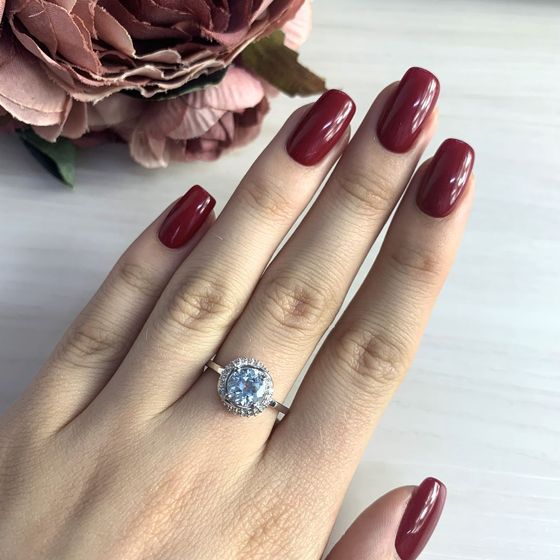 Серебряное кольцо с топазом 1.708ct