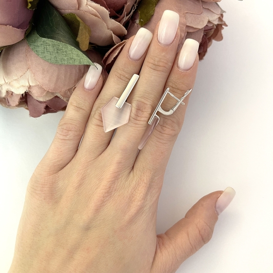 Срібні сережки з котячим оком 12.5ct