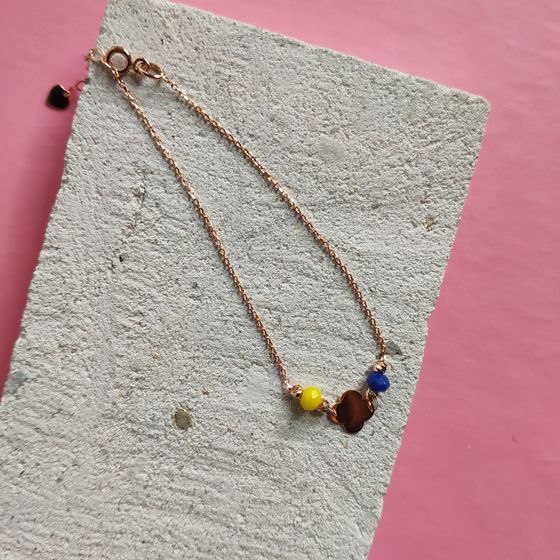 Золотой браслет с фианитами 0.8ct