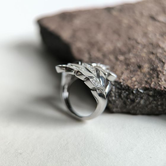 Silver Ring with Fianites