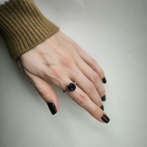 Серебряное кольцо с фианитами