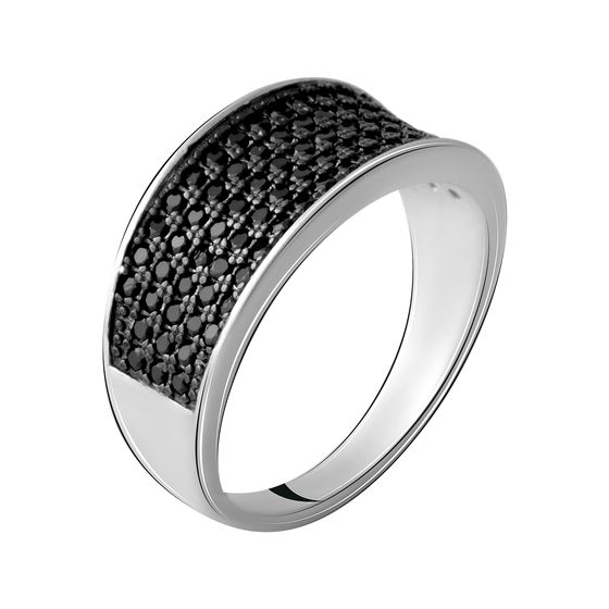 Silver Ring with Fianites