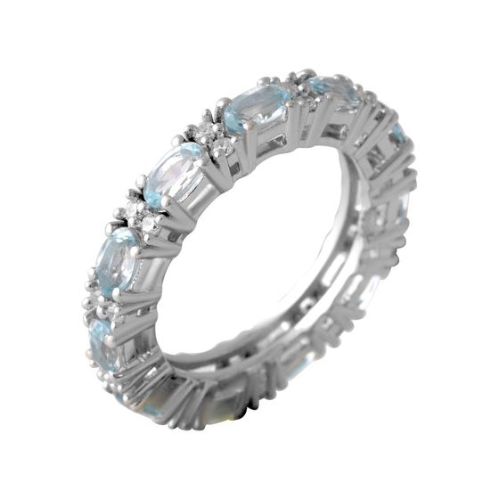 Серебряное кольцо с топазом 3.66ct