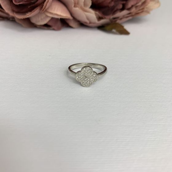 Silver Ring with Fianites