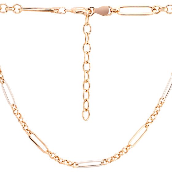 A gold necklace without stones